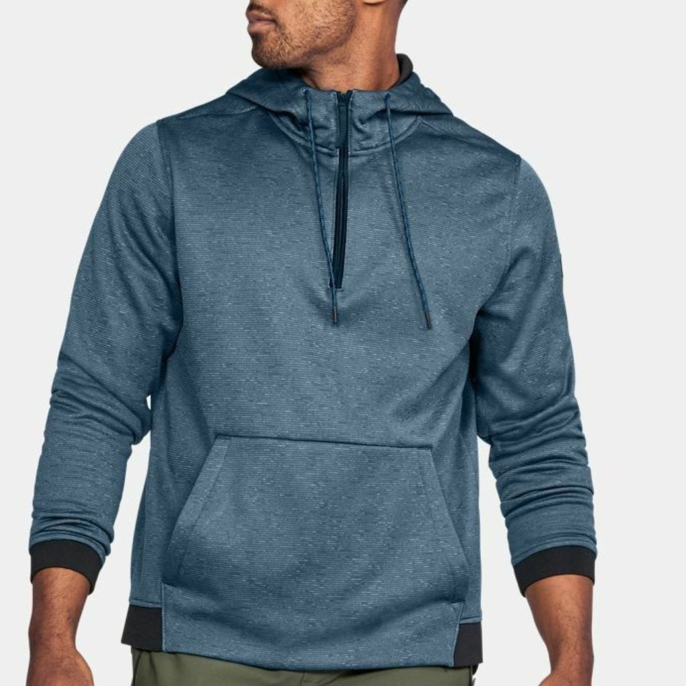 Under Armour Mens partial zipped Hoodie Sweatshirt